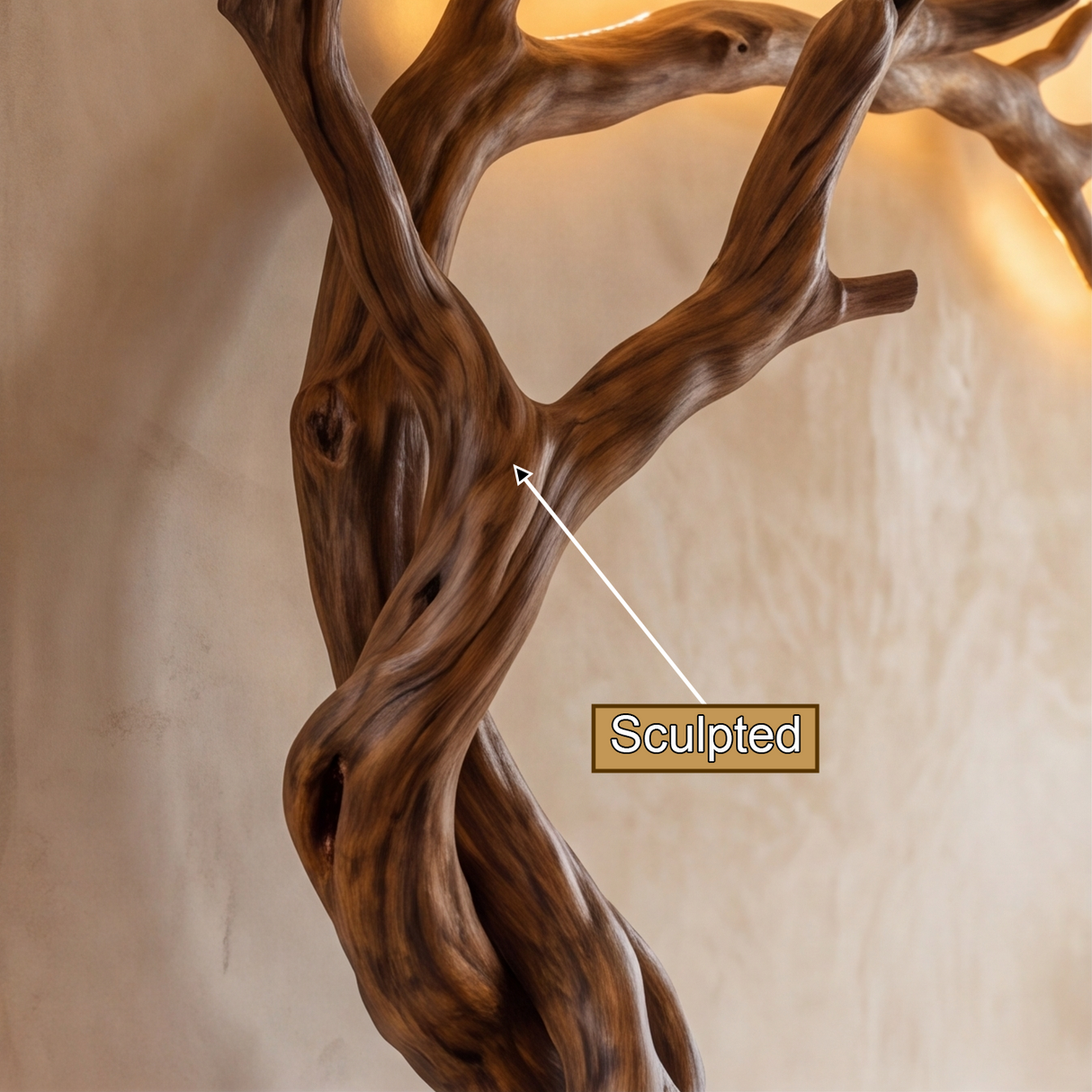 Sylvaroak Sculpted Solid Wood Console Table