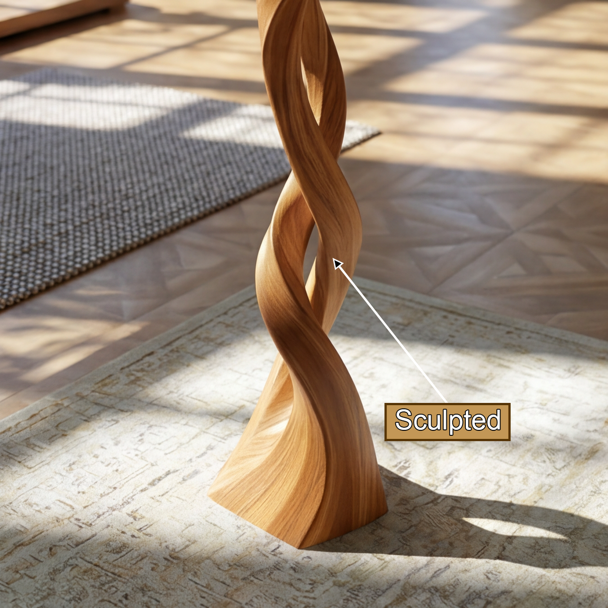 Sylvera Sculpted Solid Wood Tree Coat Rack - Timberustic Tree Coat Rack