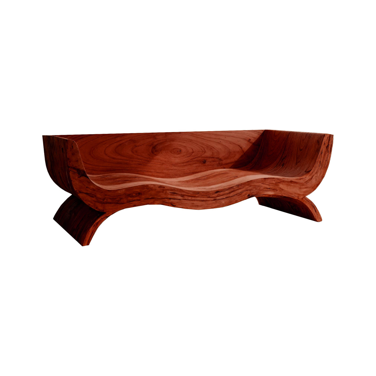 Terran Wave Solid Wood Sofa