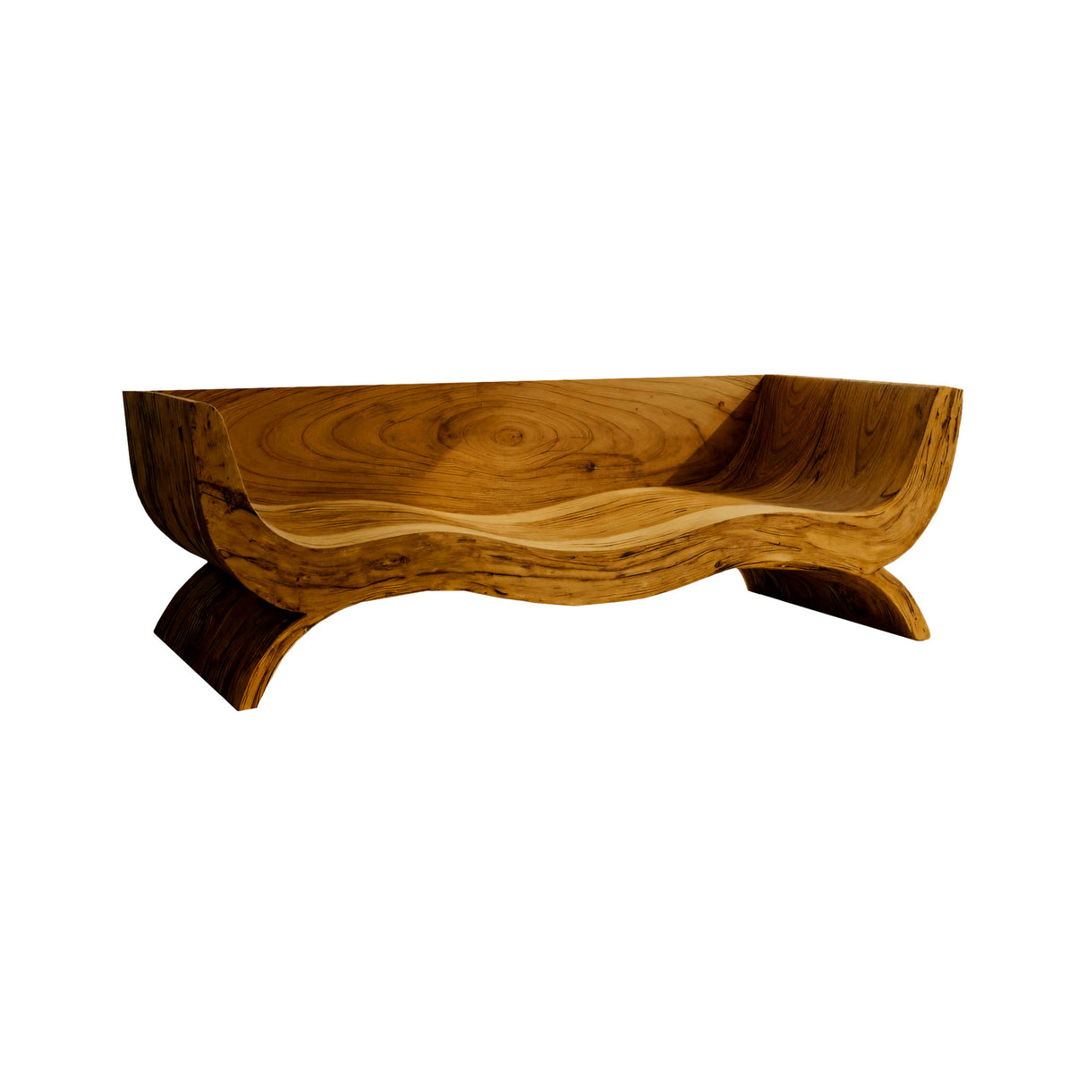 Terran Wave Solid Wood Sofa