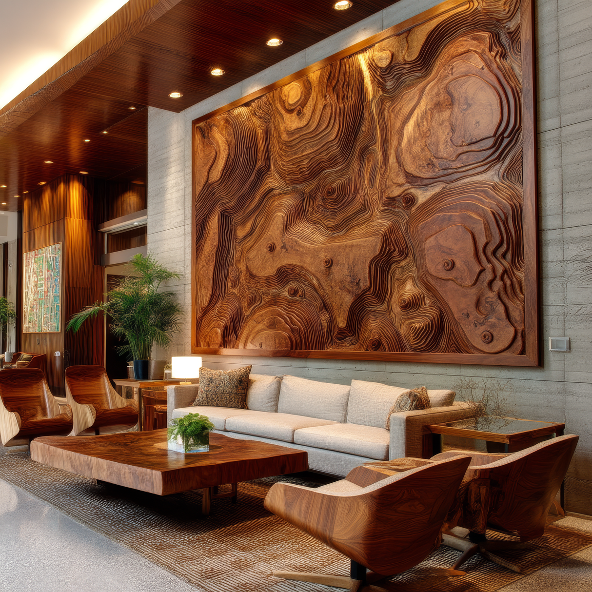 Terranor Sculpted Solid Wood Wall Art