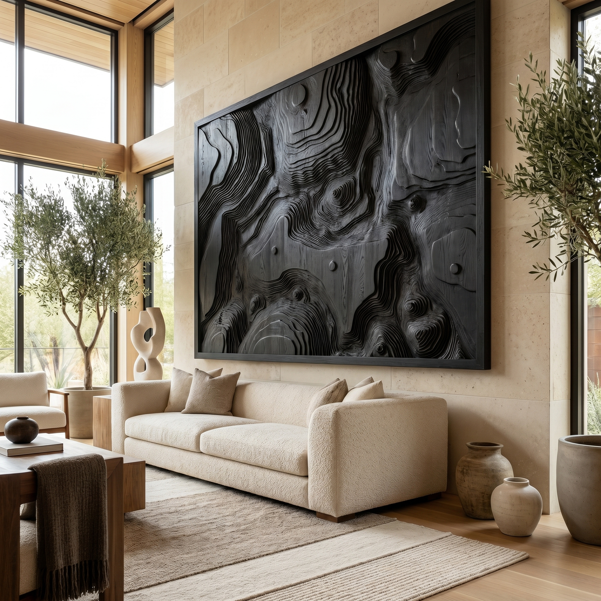 Terranor Sculpted Solid Wood Wall Art