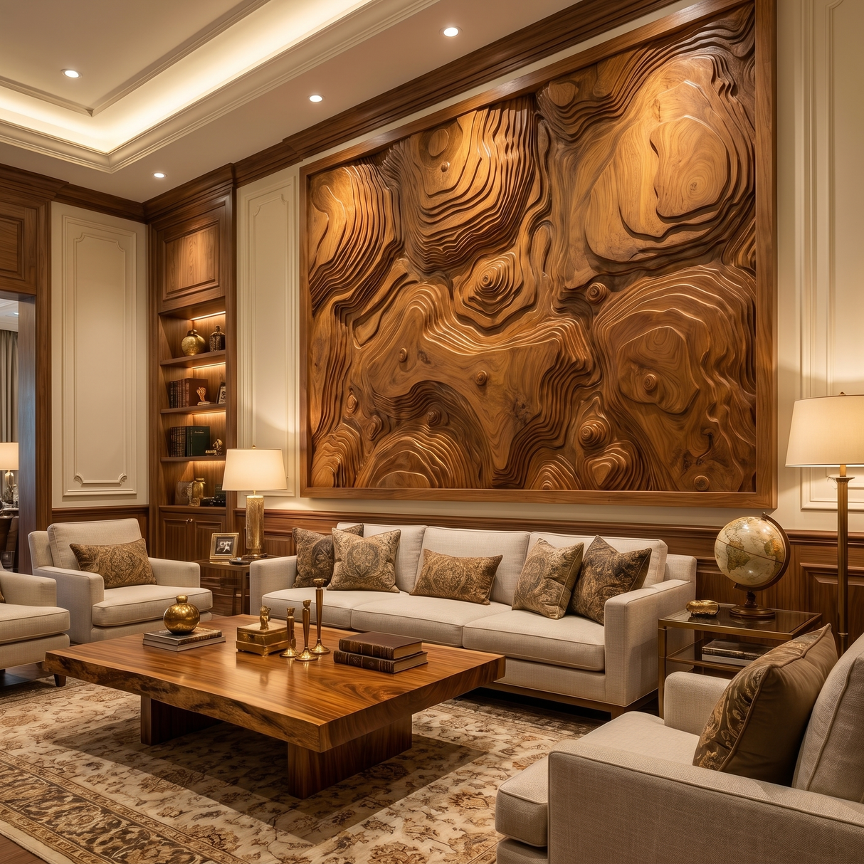 Terranor Sculpted Solid Wood Wall Art