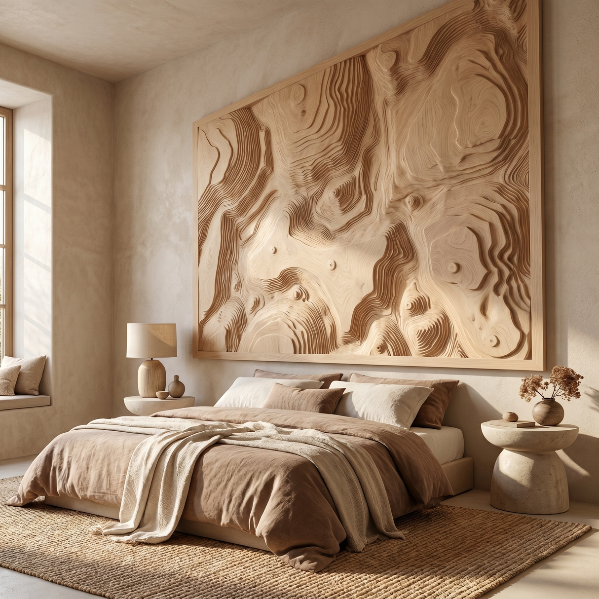 Terranor Sculpted Solid Wood Wall Art