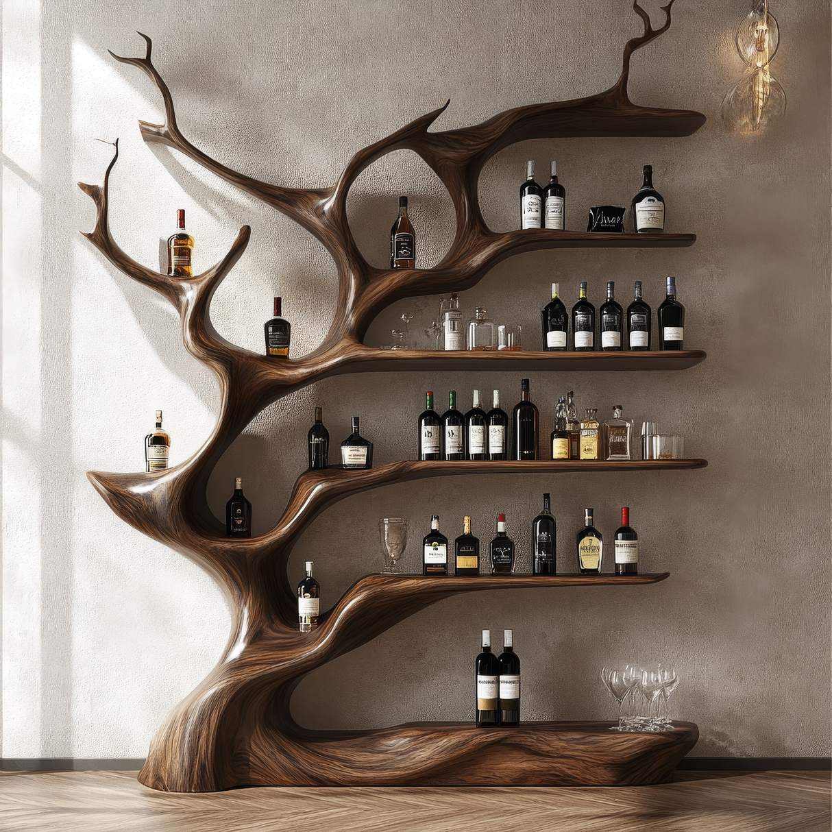 Thalorin Branch Tree Wine Rack - Timberustic Tree Wine Rack