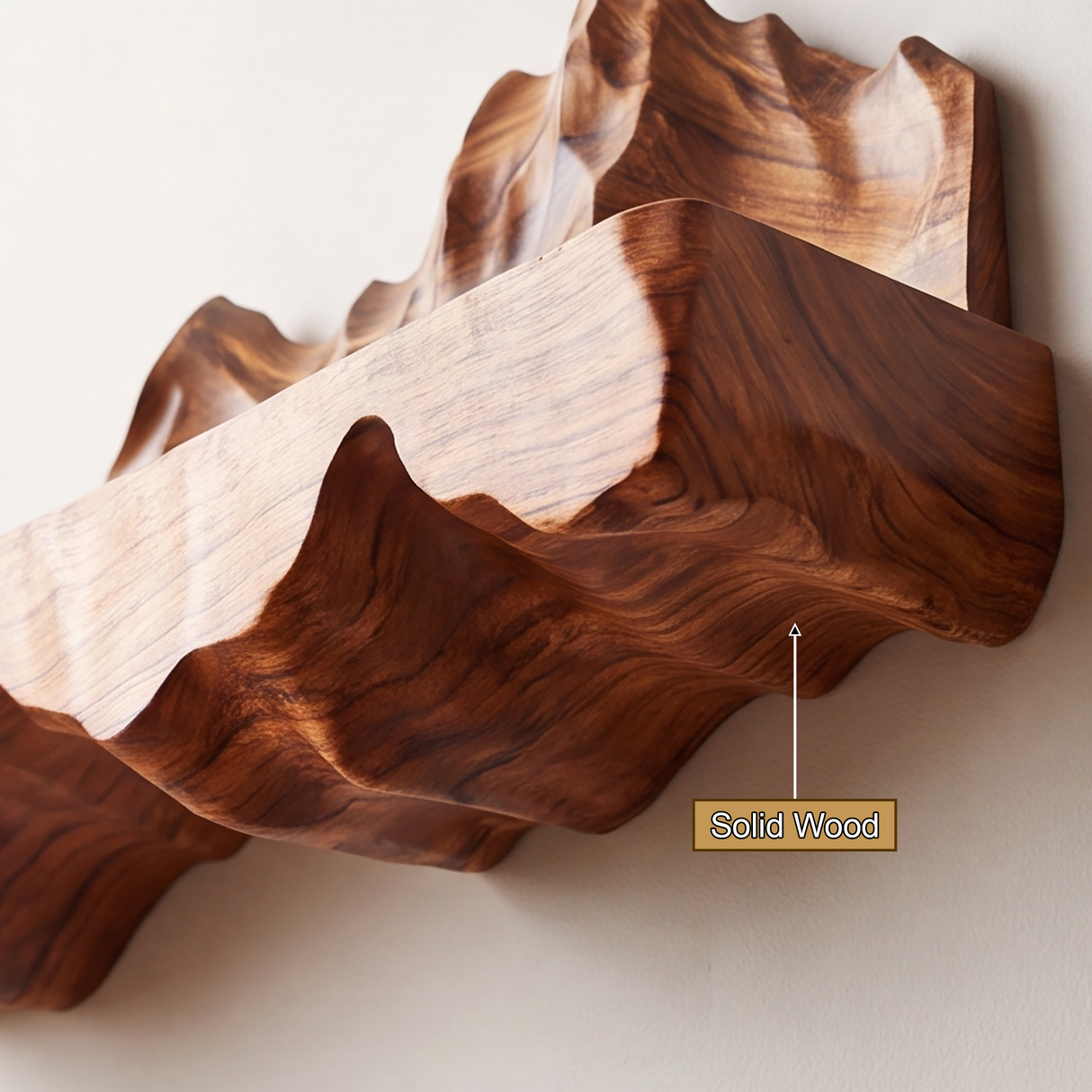 Thalorin Handcrafted Mountain Floating Shelf - Timberustic Floating Shelf