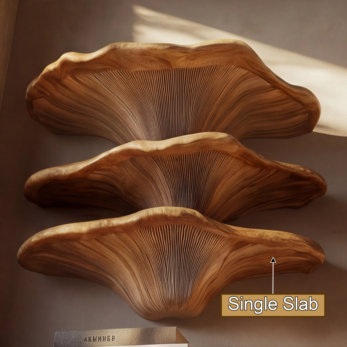 Thalorin Live Edge Solid Wood Mushroom Floating Shelf SPA294743 - Timberustic Floating Shelf