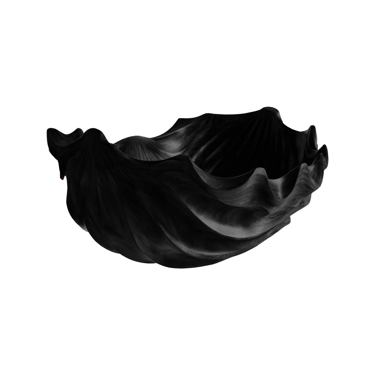 Thalorin Sculpted Solid Wood Vessel Sink Black - Timberustic Vessel Sinks