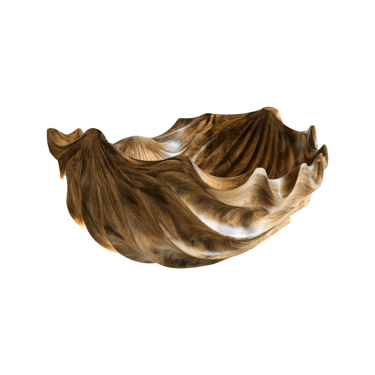 Thalorin Sculpted Solid Wood Vessel Sink Natural Oak - Timberustic Vessel Sinks