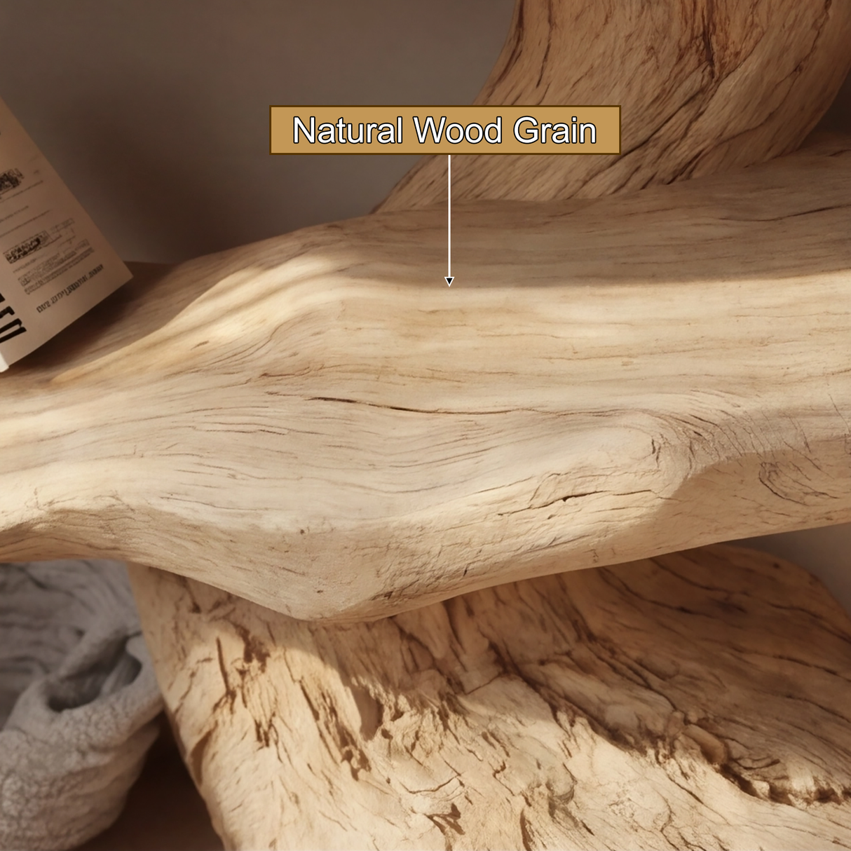 Thalorix Sculpted Solid Wood Tree Bookshelf - Timberustic Tree Bookshelf