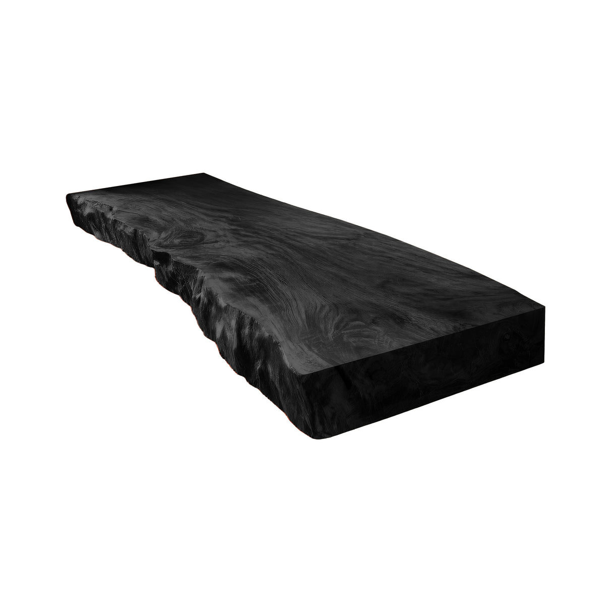 Thalric Live Edge Solid Wood Floating Bathroom Vanity Black - Timberustic Floating Bathroom Vanity