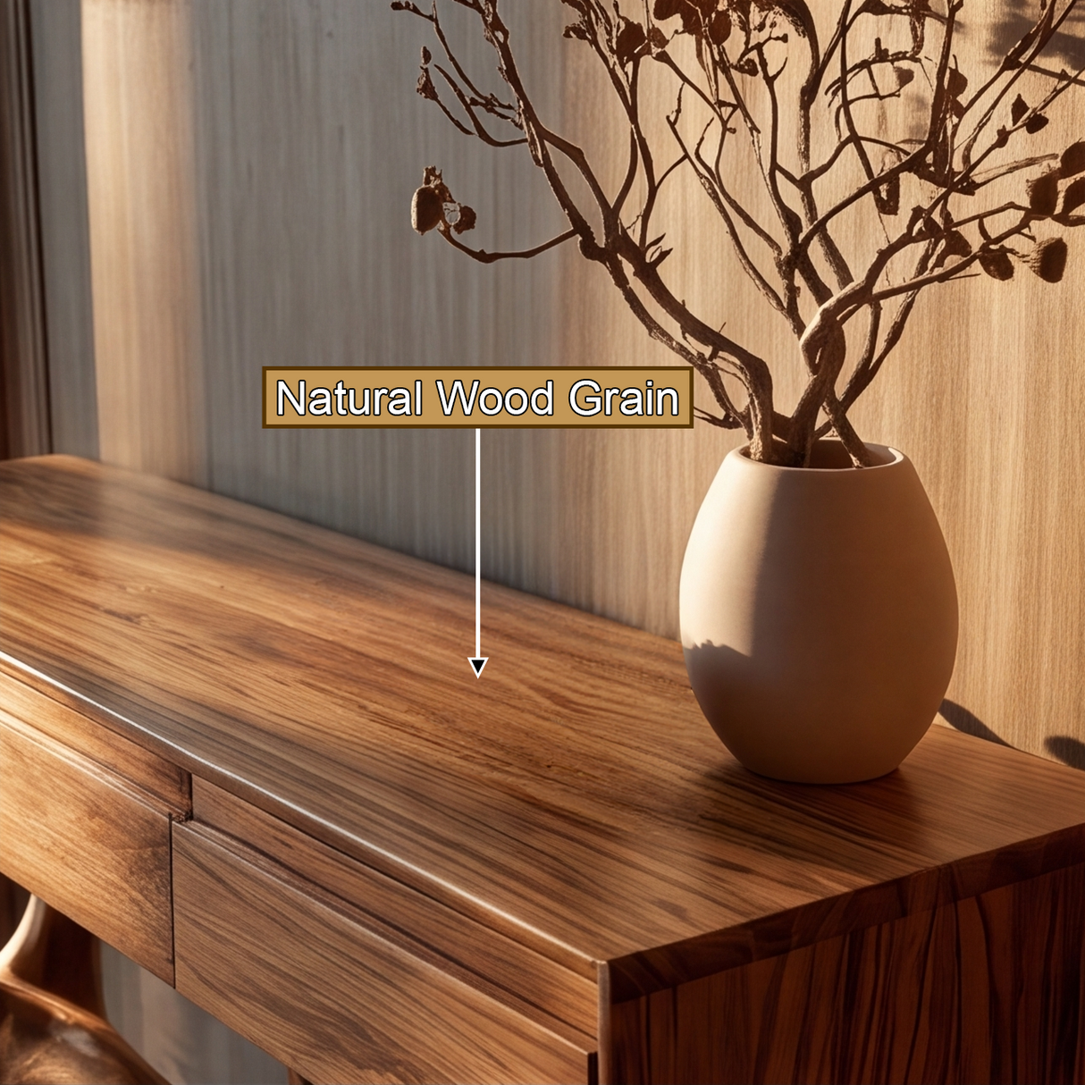 Theryndel Sculpted Solid Wood Console Table SPA332234