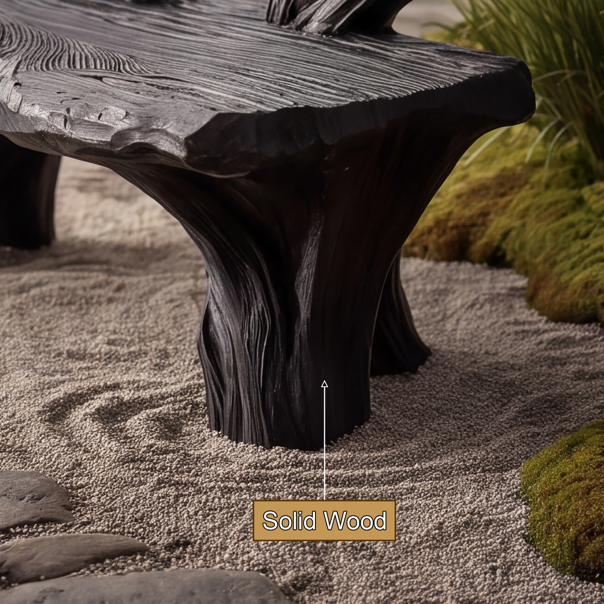 Thornvale Sculpted Solid Wood Outdoor Bench - Timberustic Bench