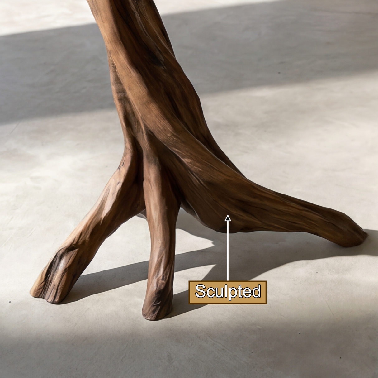 Thornvale Sculpted Solid Wood Tree Coat Rack - Timberustic Tree Coat Rack