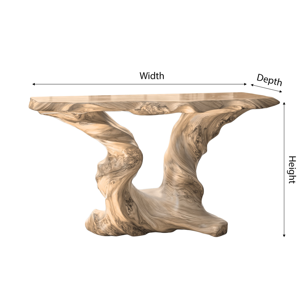 Thornveil Sculpted Solid Wood Console Table - Timberustic Console Table