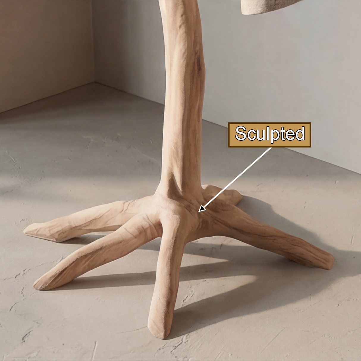 Thornveil Sculpted Solid Wood Tree Coat Rack - Timberustic Tree Coat Rack