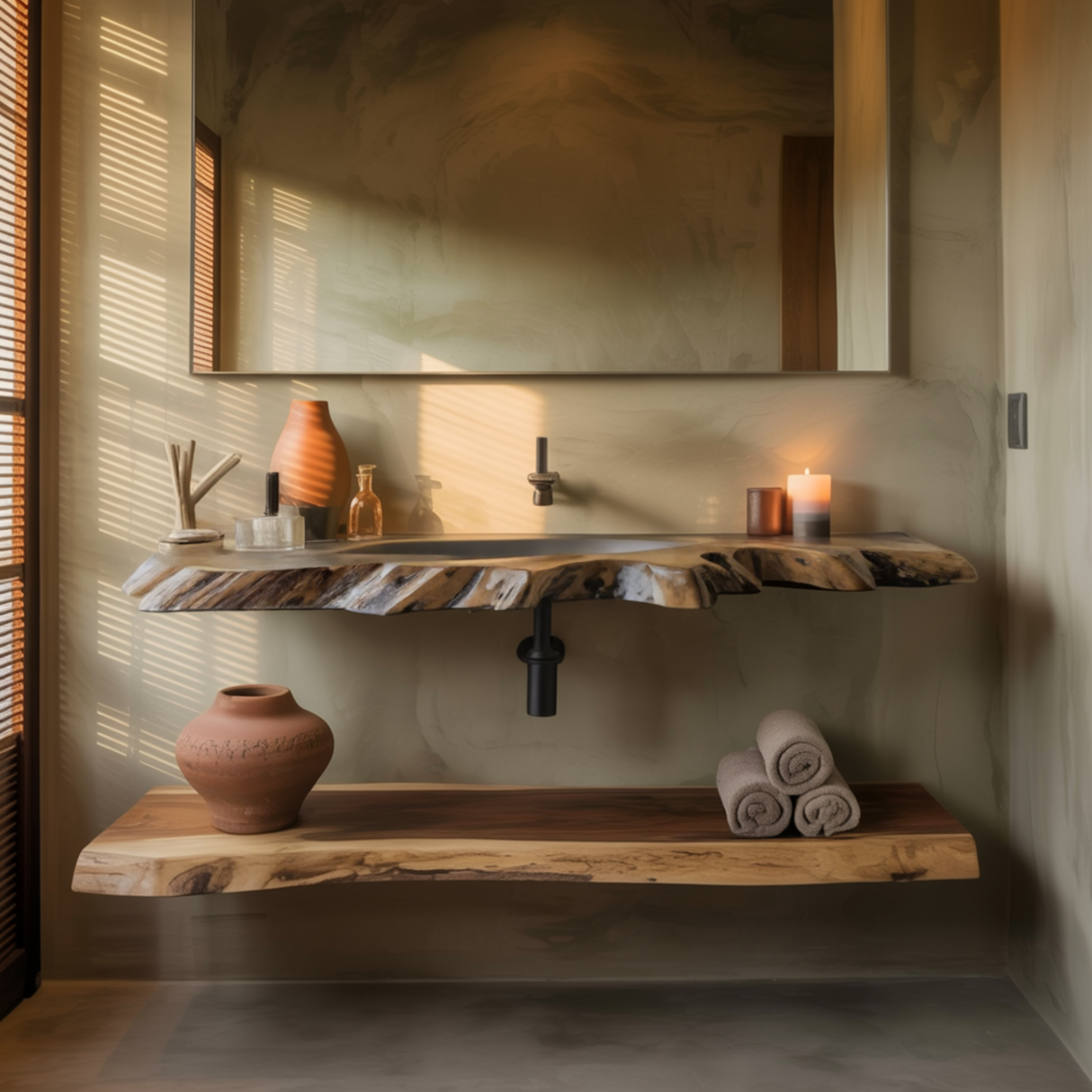 Tidewood Live Edge Floating Bathroom Vanity