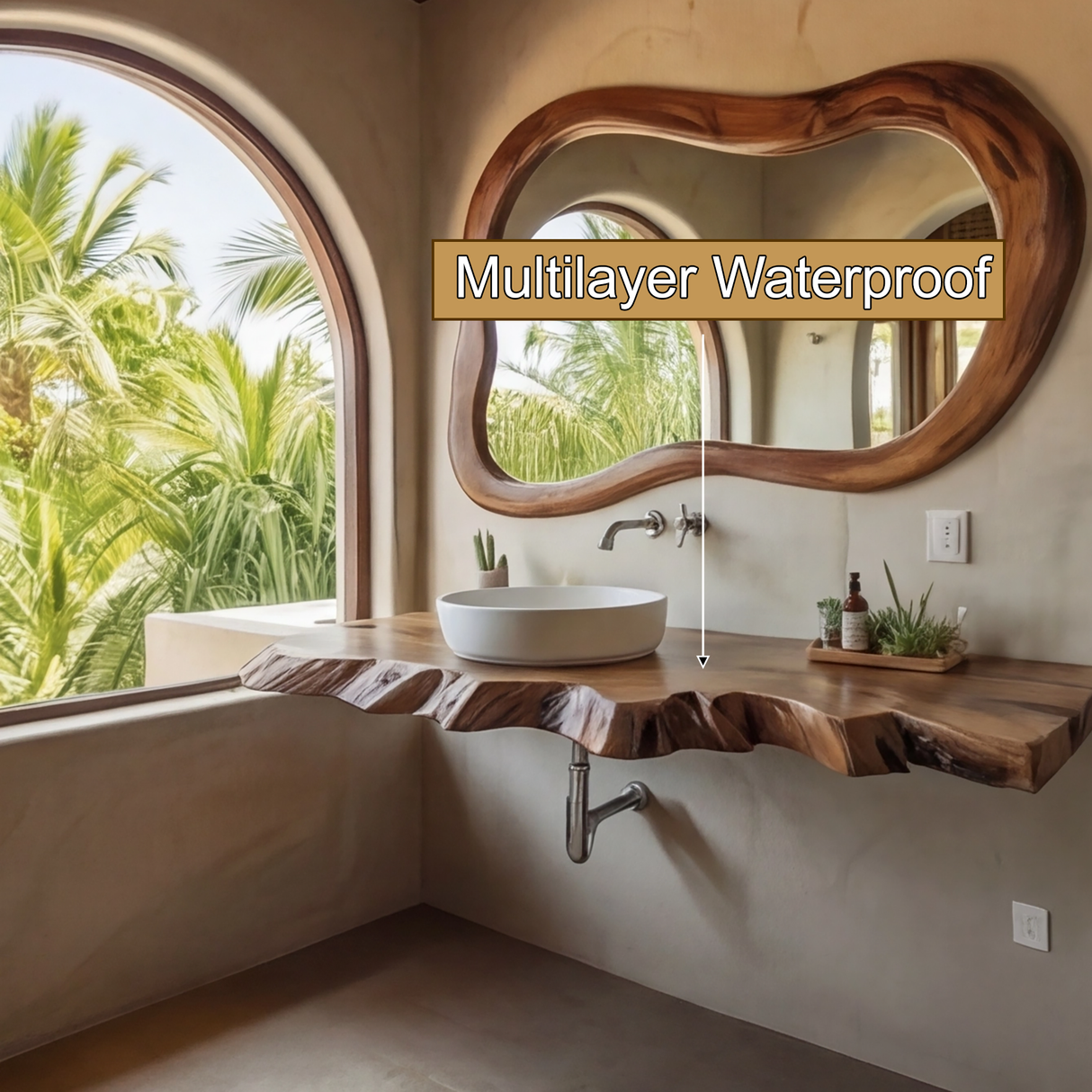 Tidewood Live Edge Floating Bathroom Vanity - Timberustic Floating Bathroom Vanity