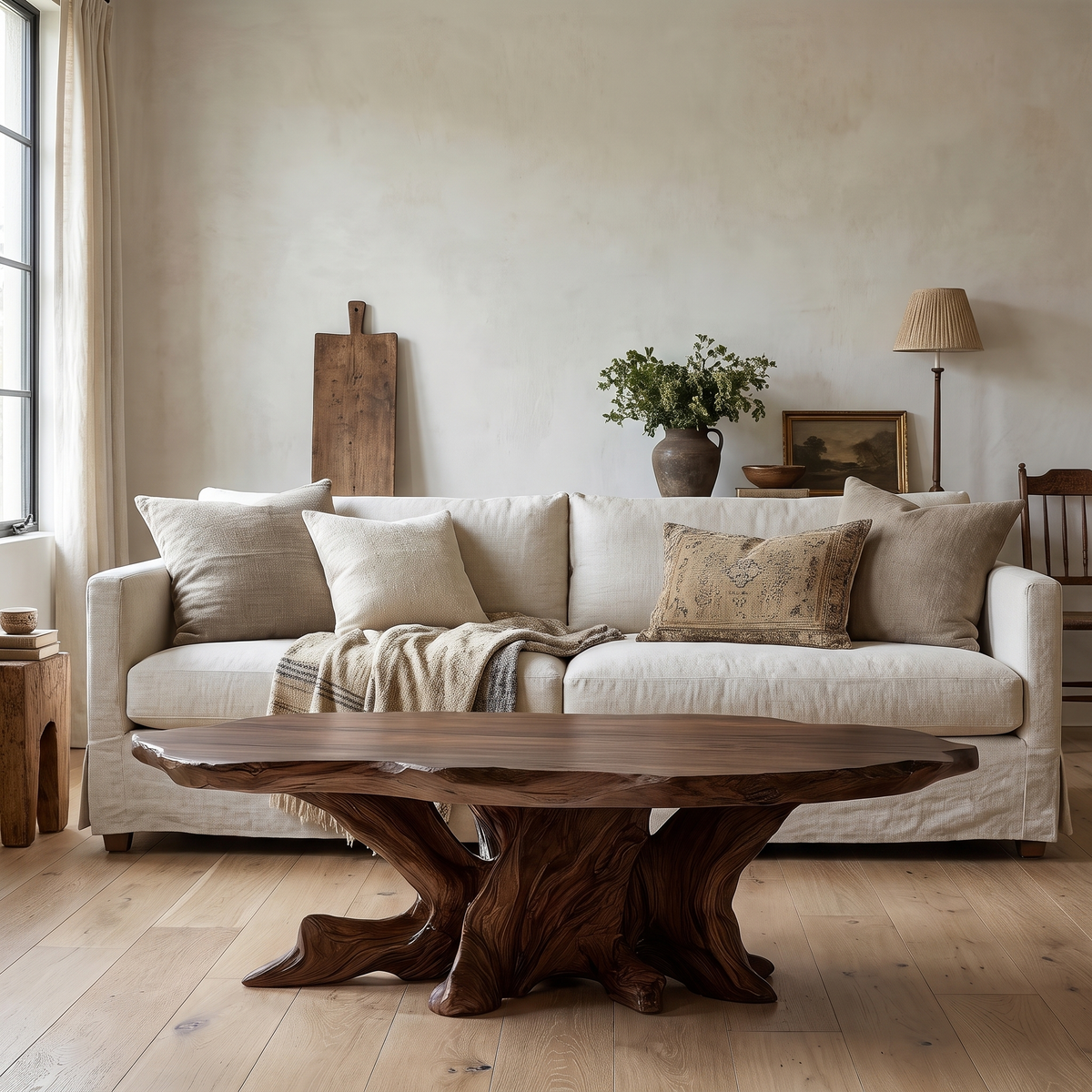Orynelle Handcrafted Solid Wood Coffee Table Dark Walnut - Timberustic Coffee Table