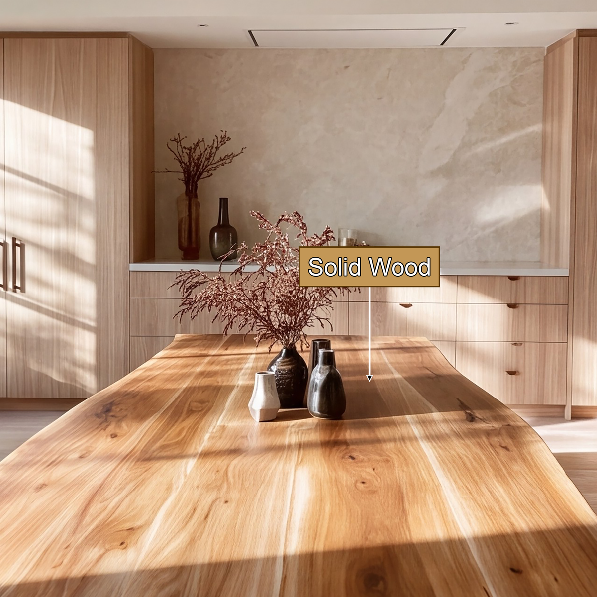 Aelodrin Twin Arch Base Handcrafted Dining Table - Timberustic Dining Table