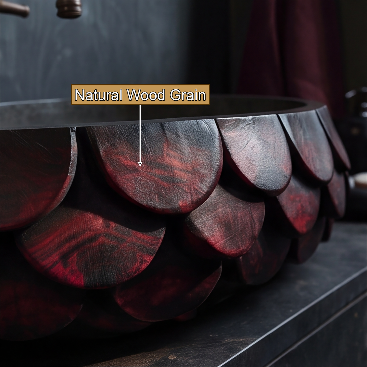 Calythra Layered Petal Handcrafted Vessel Sinks - Timberustic Vessel Sinks