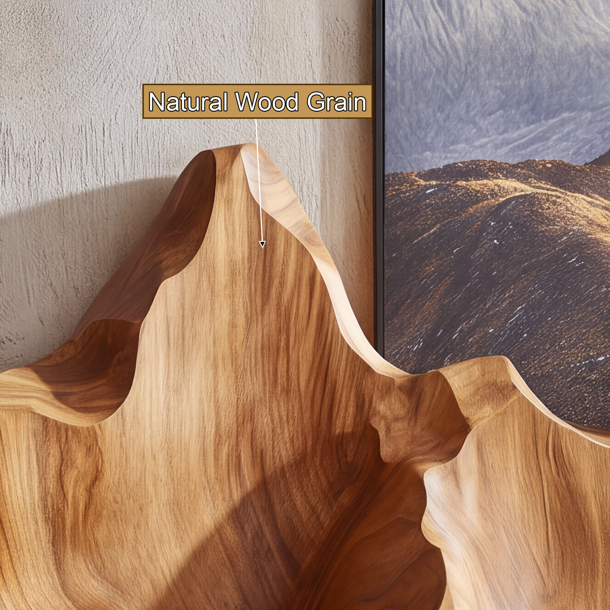 Montavere Sculpted Mountain Landscape Handcrafted Floating Shelf - Timberustic Floating Shelf