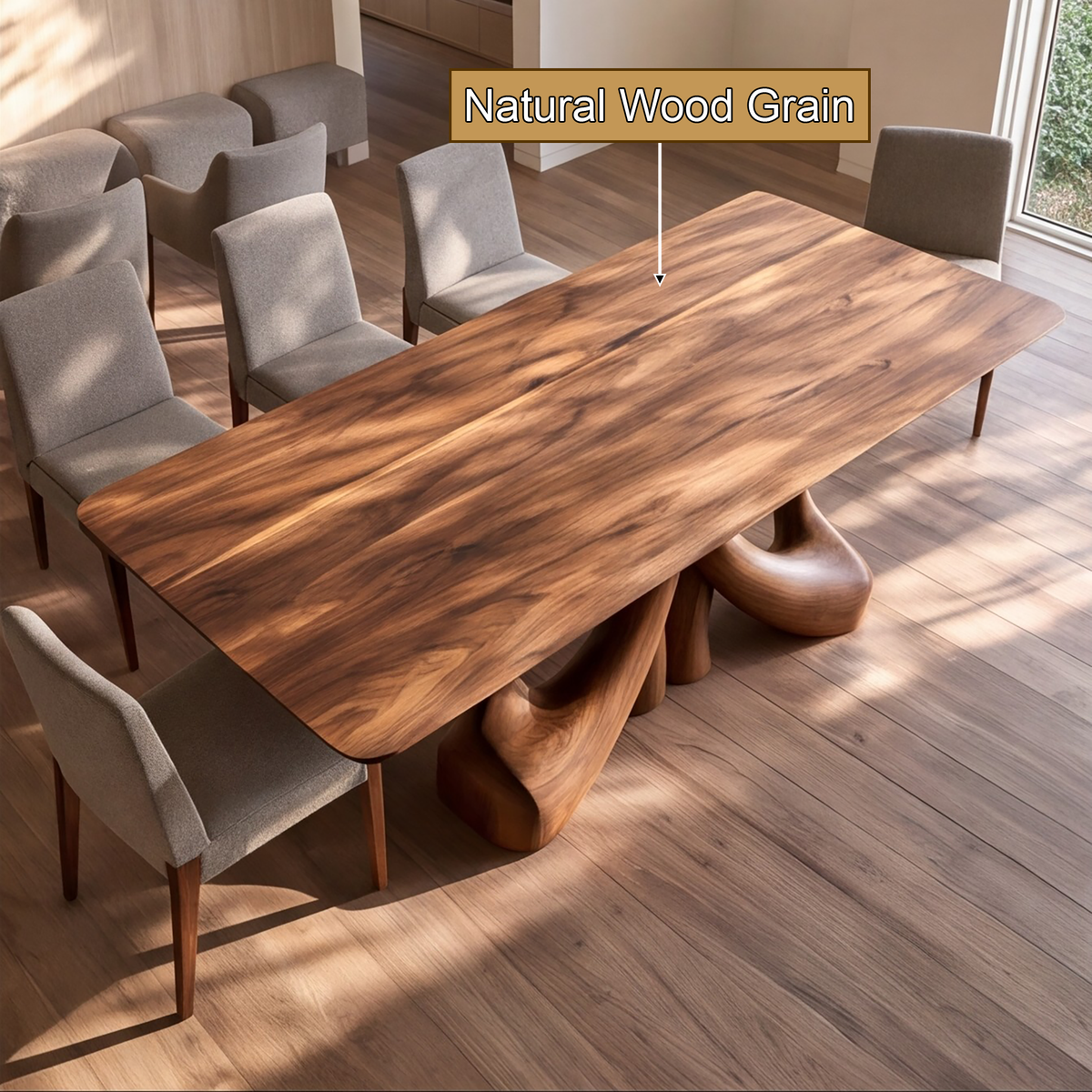Orawyn Sculpted Branching Base Handcrafted Dining Table - Timberustic Dining Table