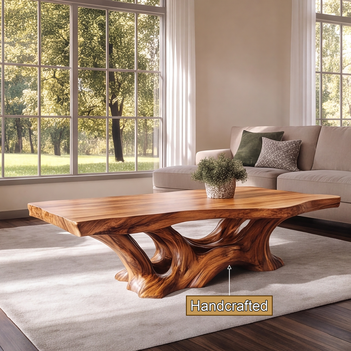 Sylodell Live Edge Sculpted Coffee Table - Timberustic Coffee Table