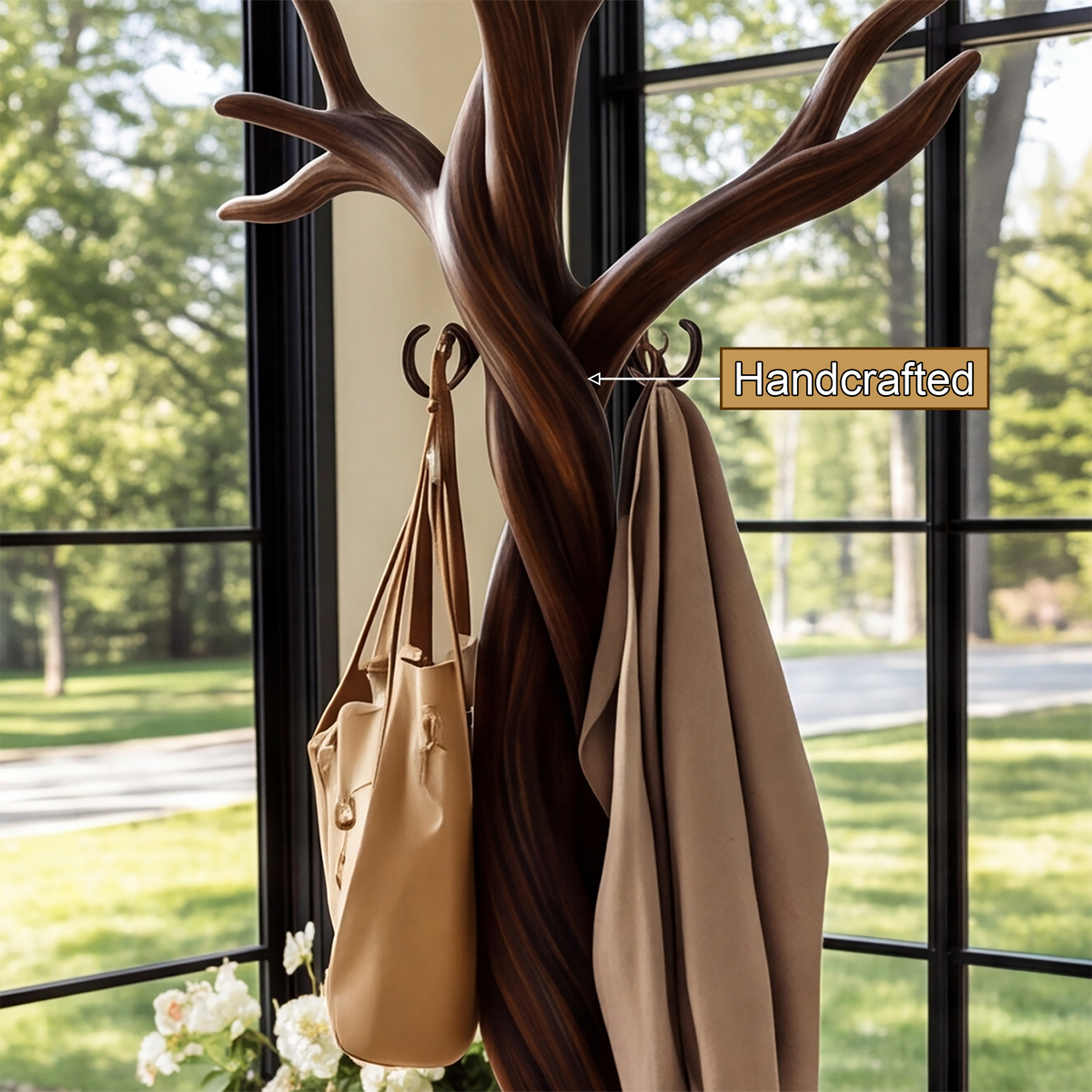Torsylva Twisting Sculpted Tree Coat Rack - Timberustic Tree Coat Rack