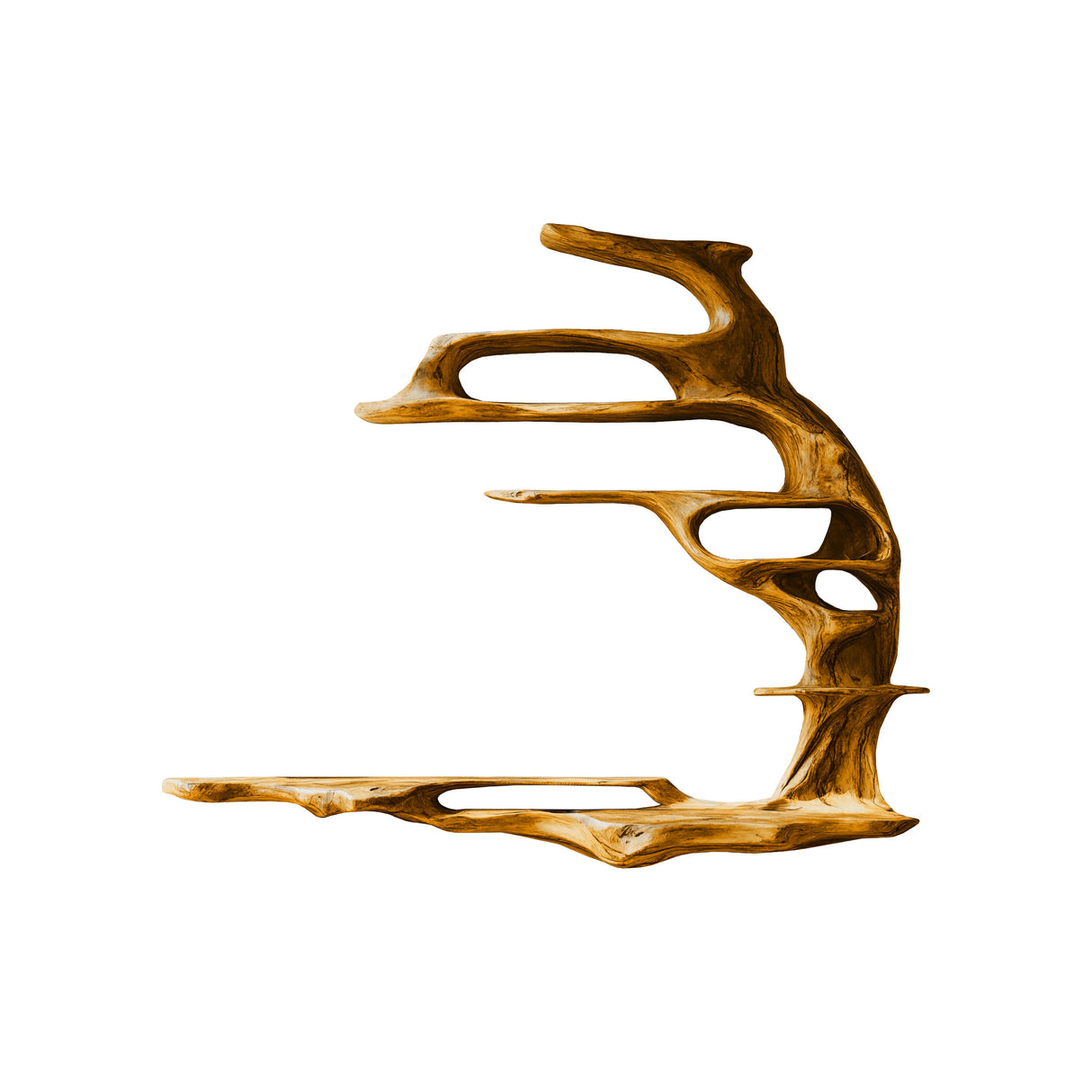 Arborel Sculpted Solid Wood TV Console