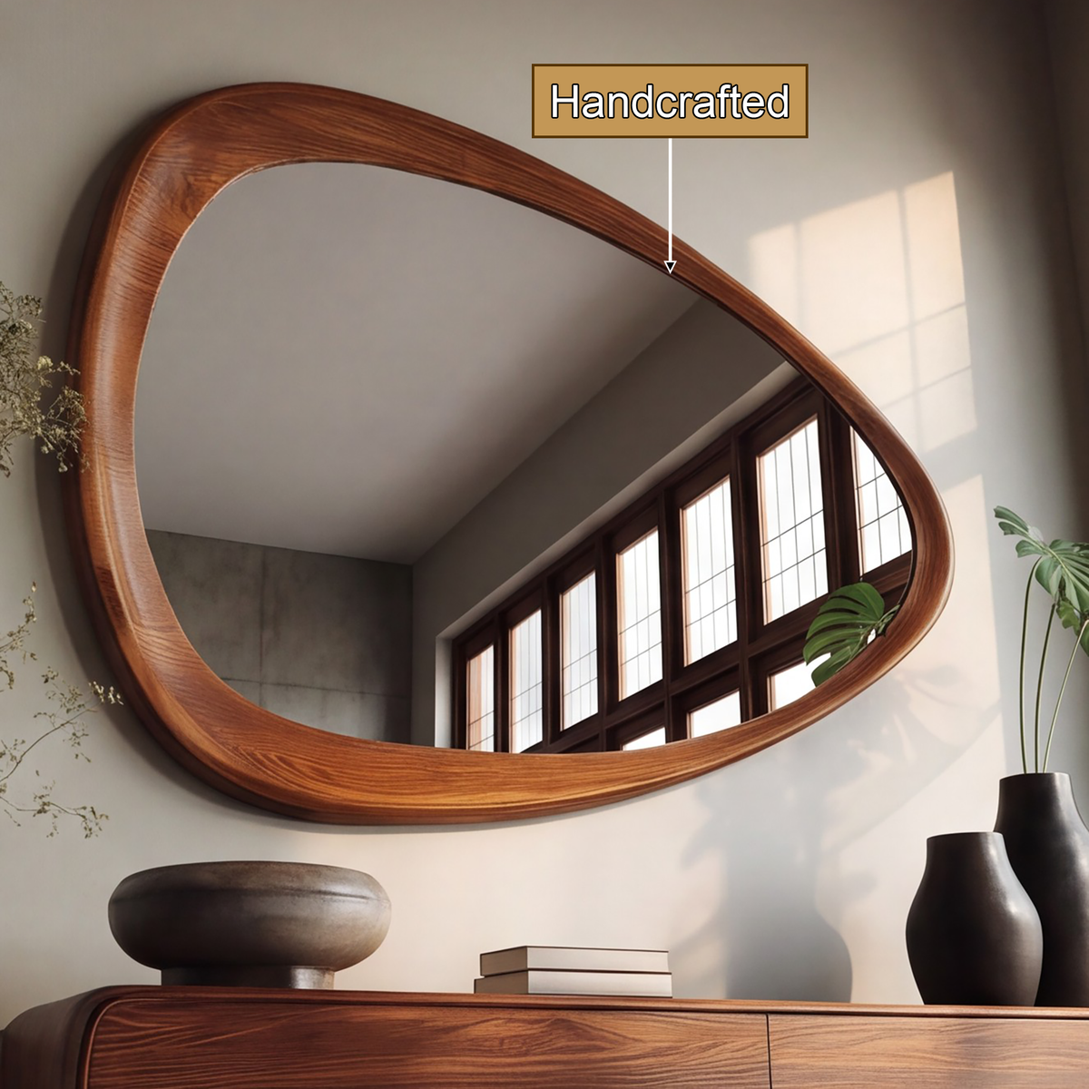 Auralis Solid Wood Frame Mirror - Timberustic Mirror