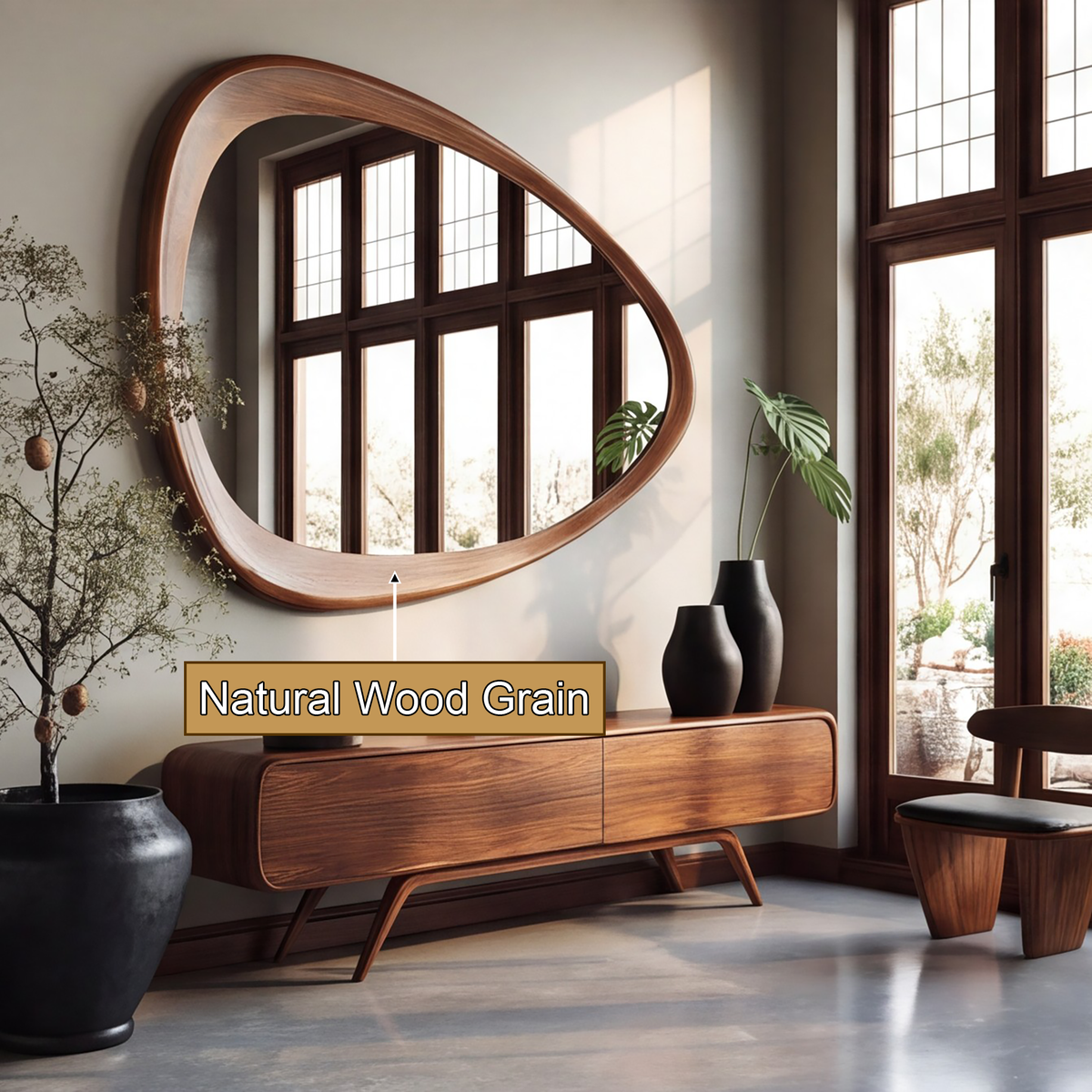 Auralis Solid Wood Frame Mirror - Timberustic Mirror