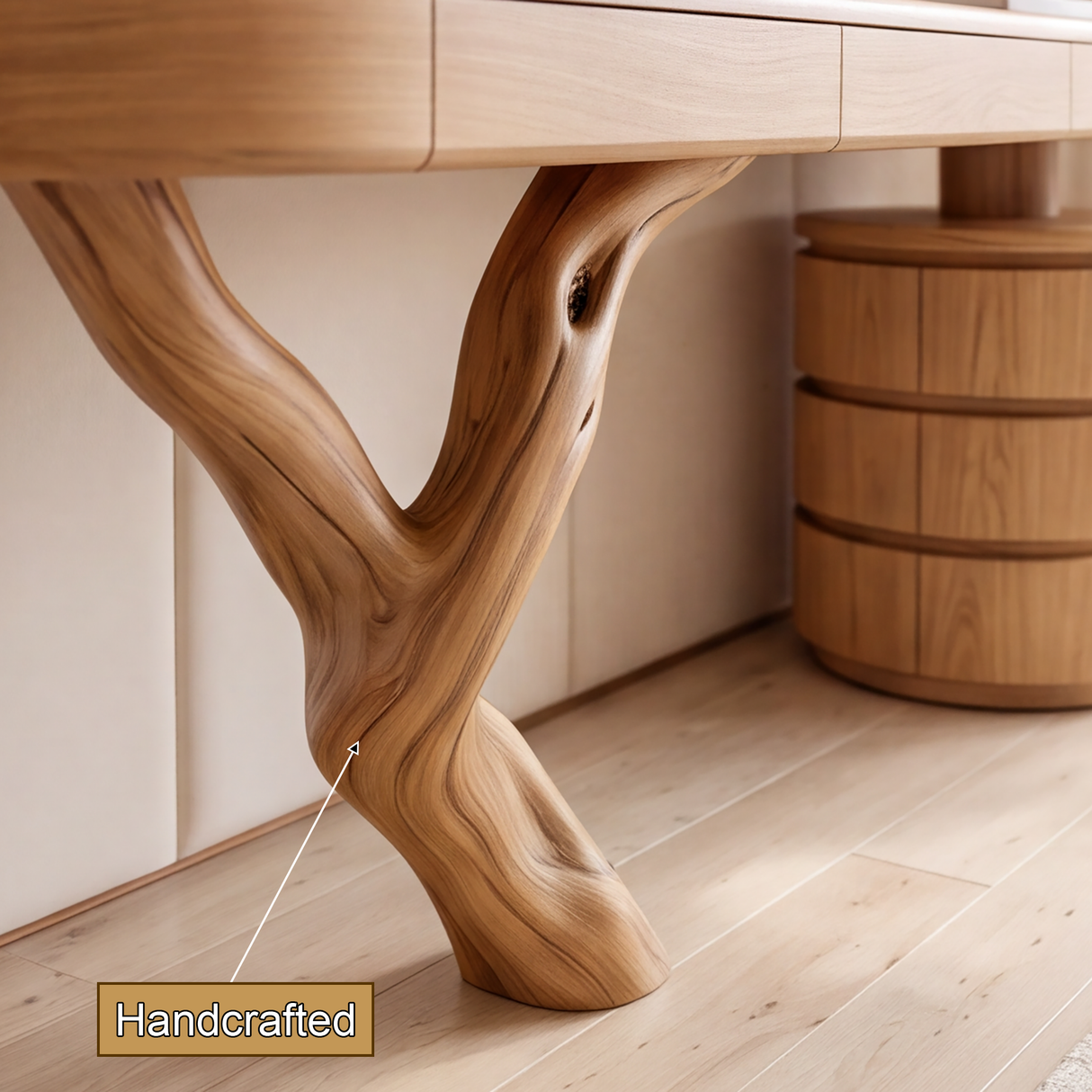 Aurellen Solid Wood Cosmetic Table