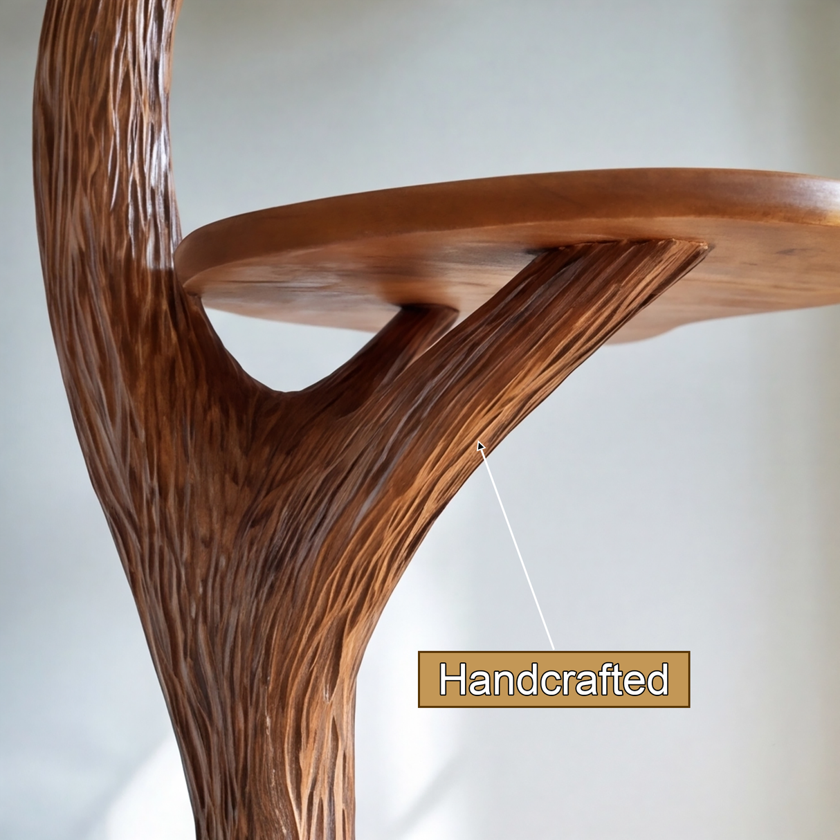 Caelroot Handcrafted Solid Wood Record Player Stand - Timberustic Record Player Stand With Storage
