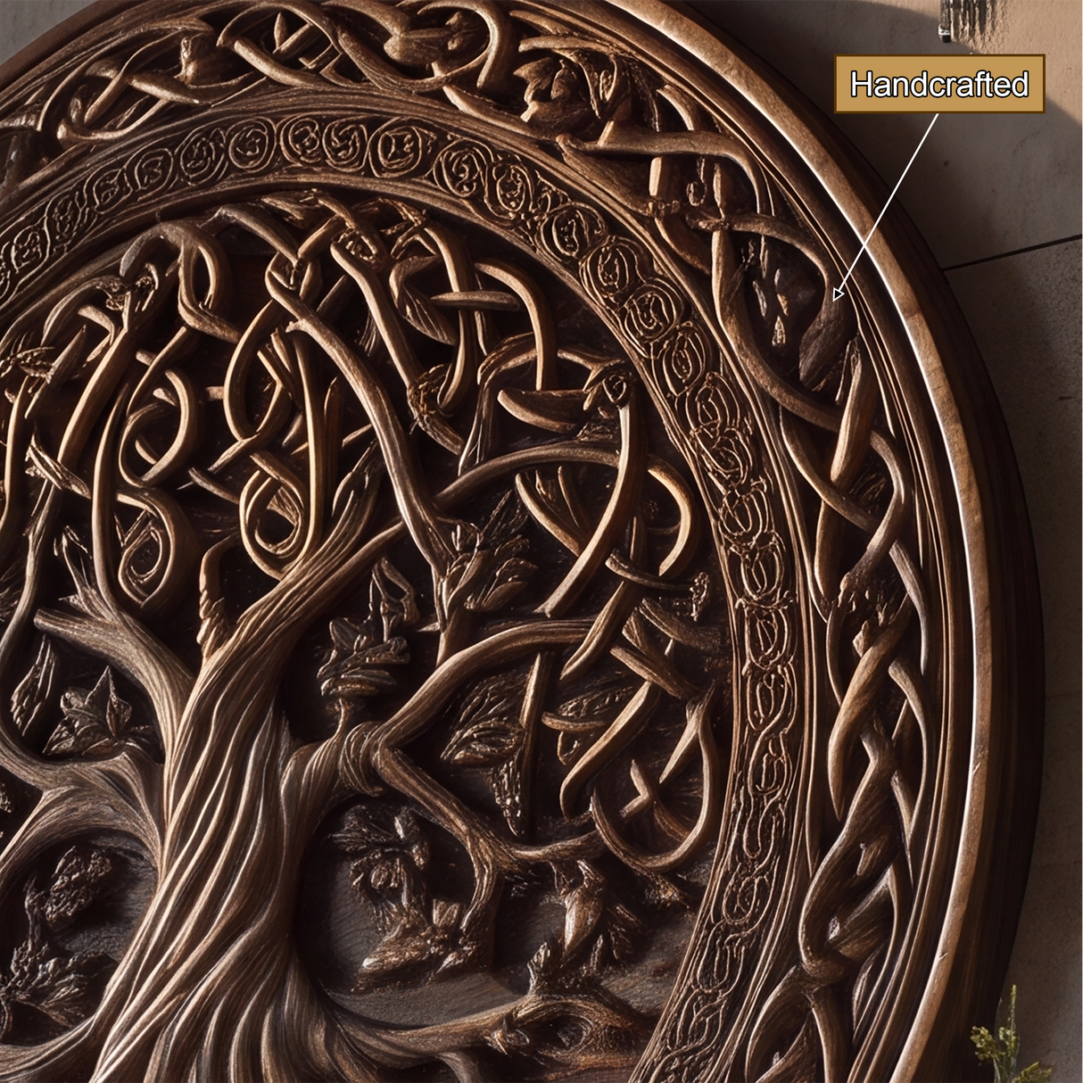 Caelwyn Solid Wood Sculpted Wall Art