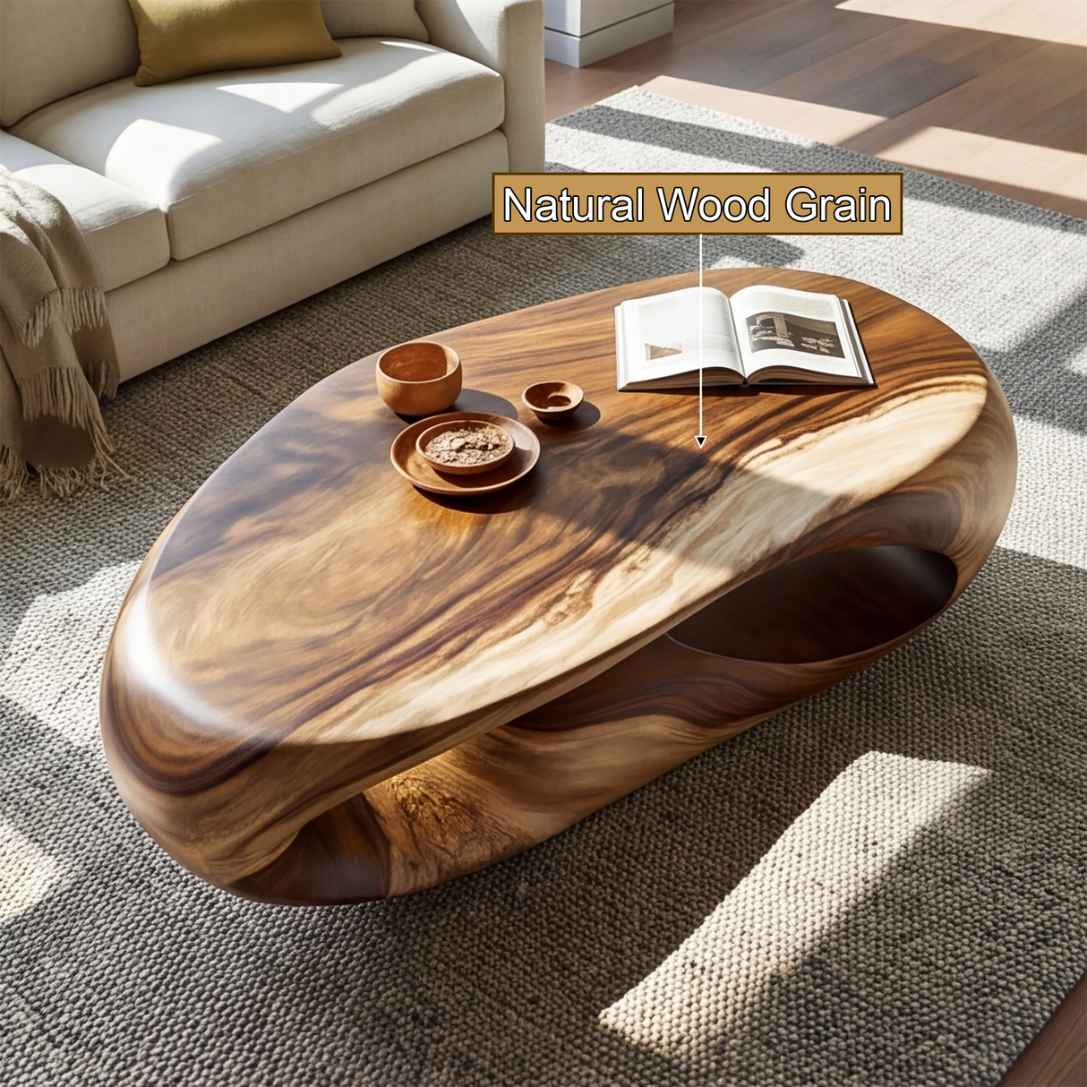 Caldris Handcrafted Solid Wood Coffee Table SPA935826 - Timberustic Coffee Table