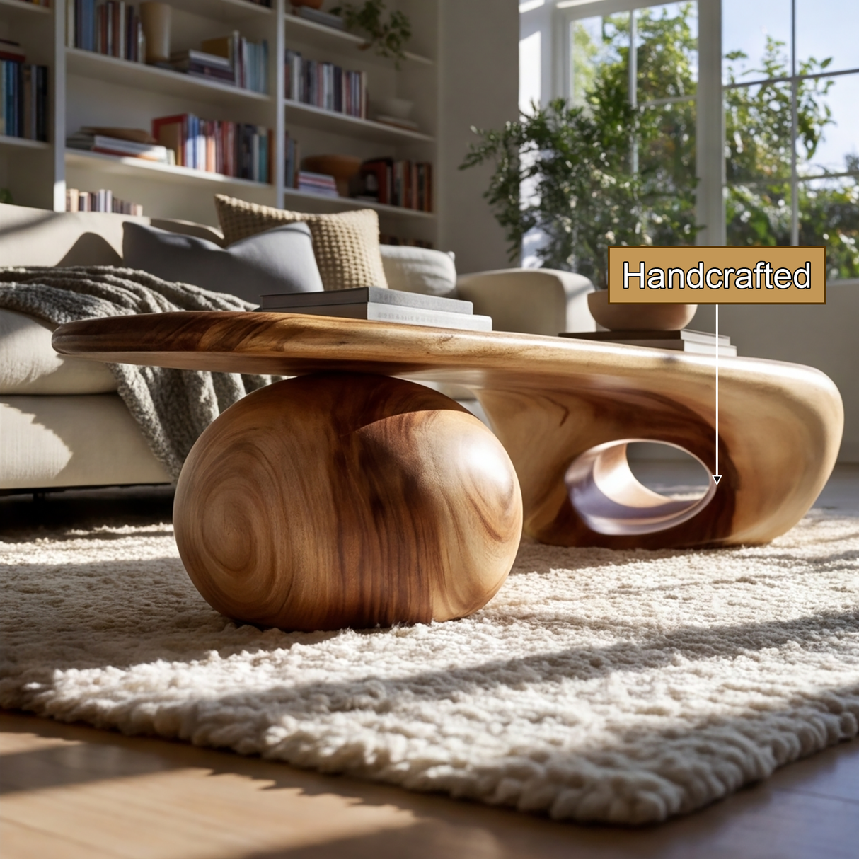 Drovaris Handcrafted Solid Wood Coffee Table - TimbeRustic Coffee Table