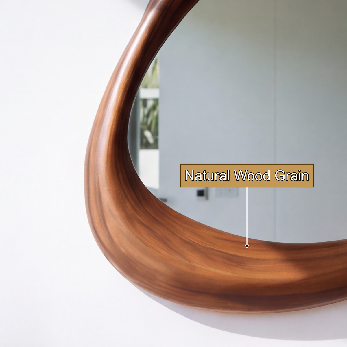 Eclipsera Artisan-Sculpted Solid Wood Mirror Frame - Timberustic Mirror