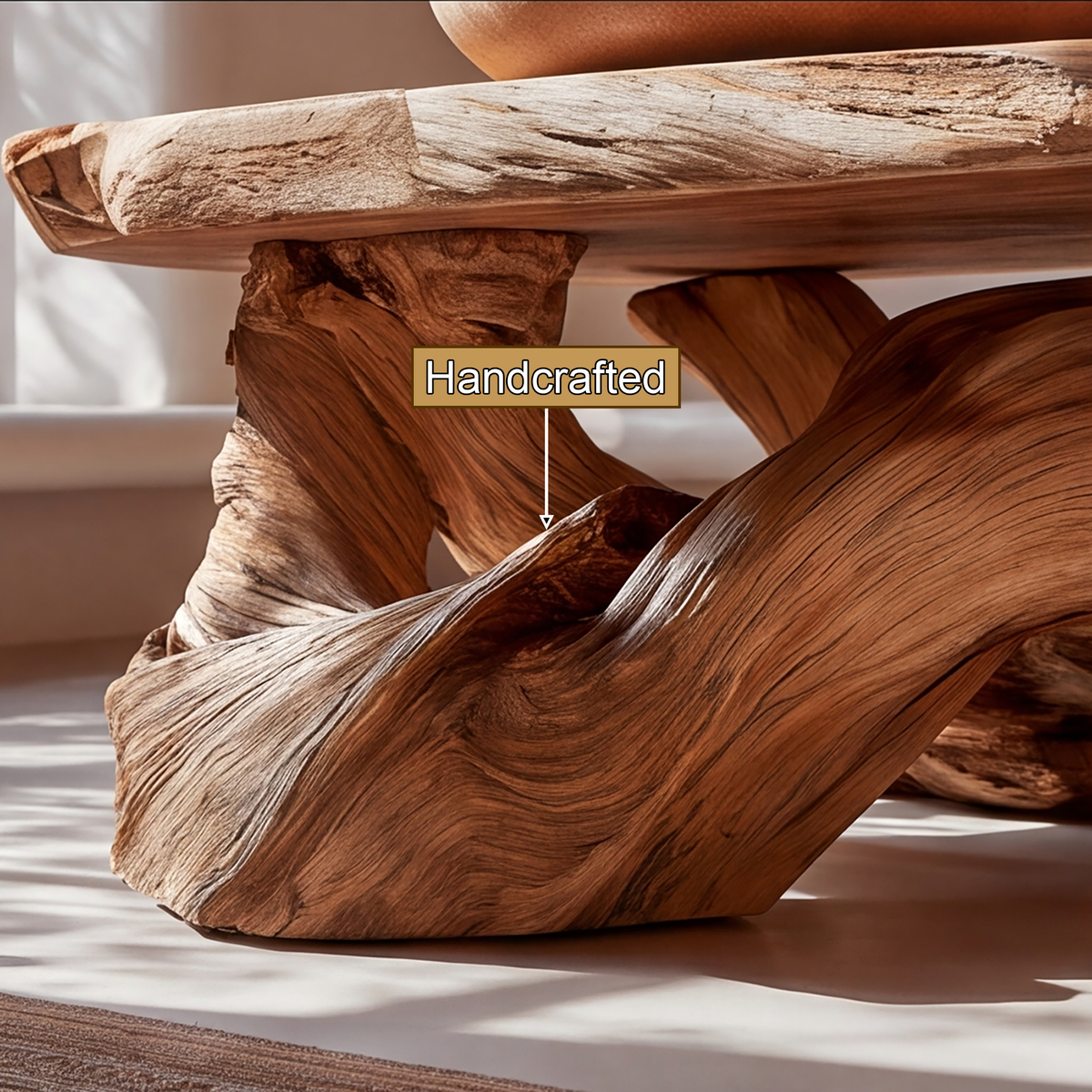Eldara Live Edge Solid Wood Coffee Table - Timberustic Coffee Table