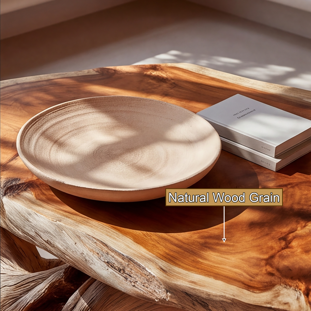 Eldara Live Edge Solid Wood Coffee Table - Timberustic Coffee Table