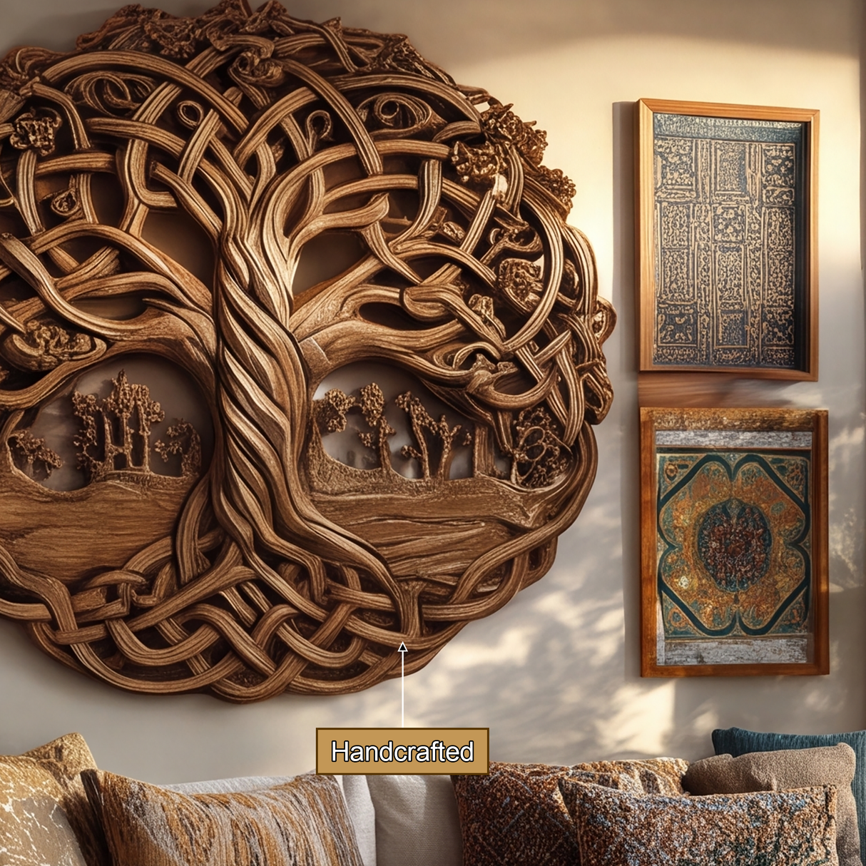 Eryndal Handcrafted Solid Wood Wall Art