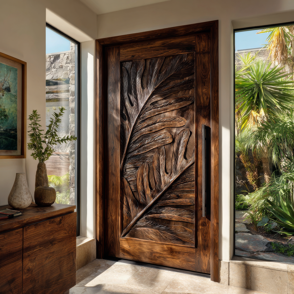 Monterra Handcrafted Solid Wood Single Door