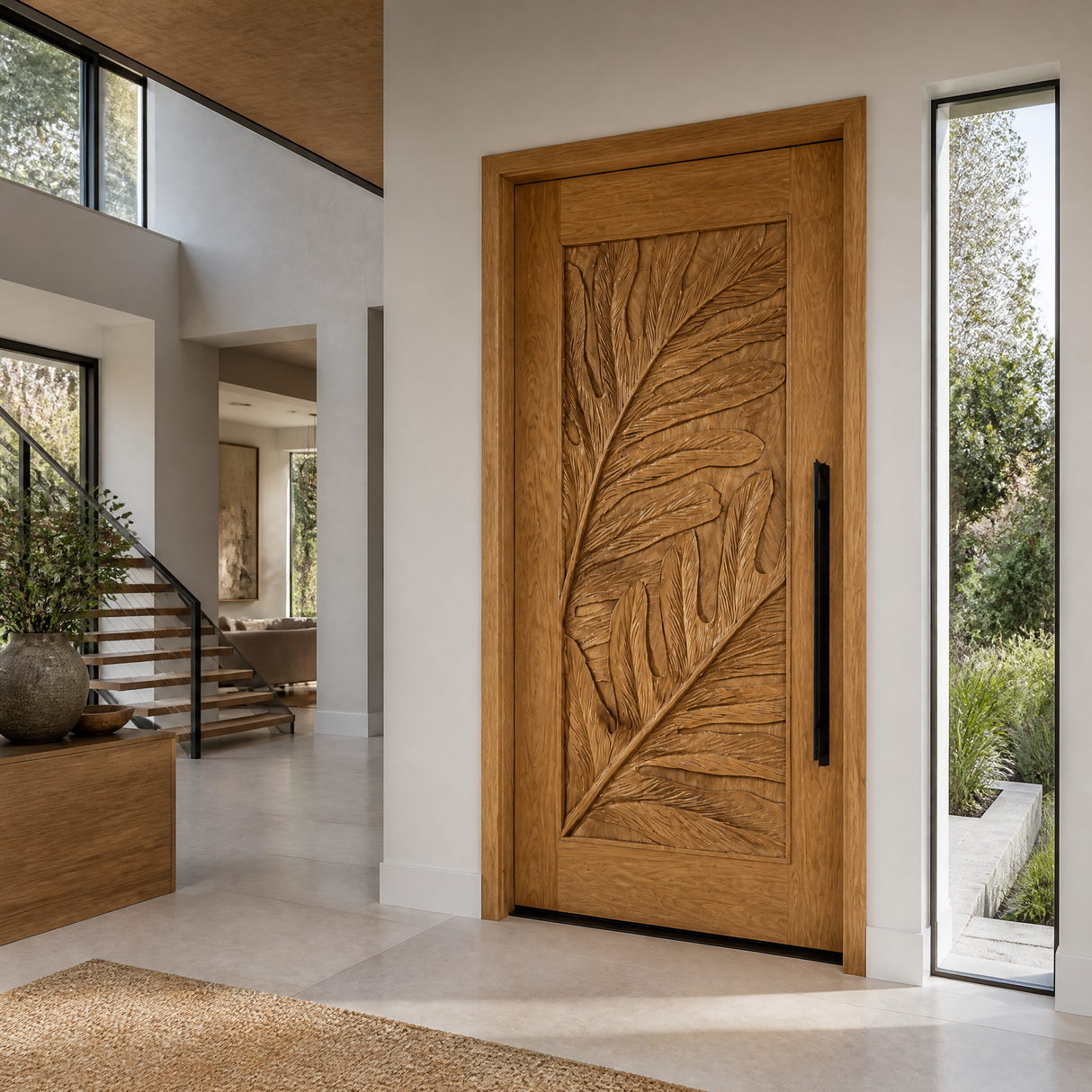 Monterra Handcrafted Solid Wood Single Door