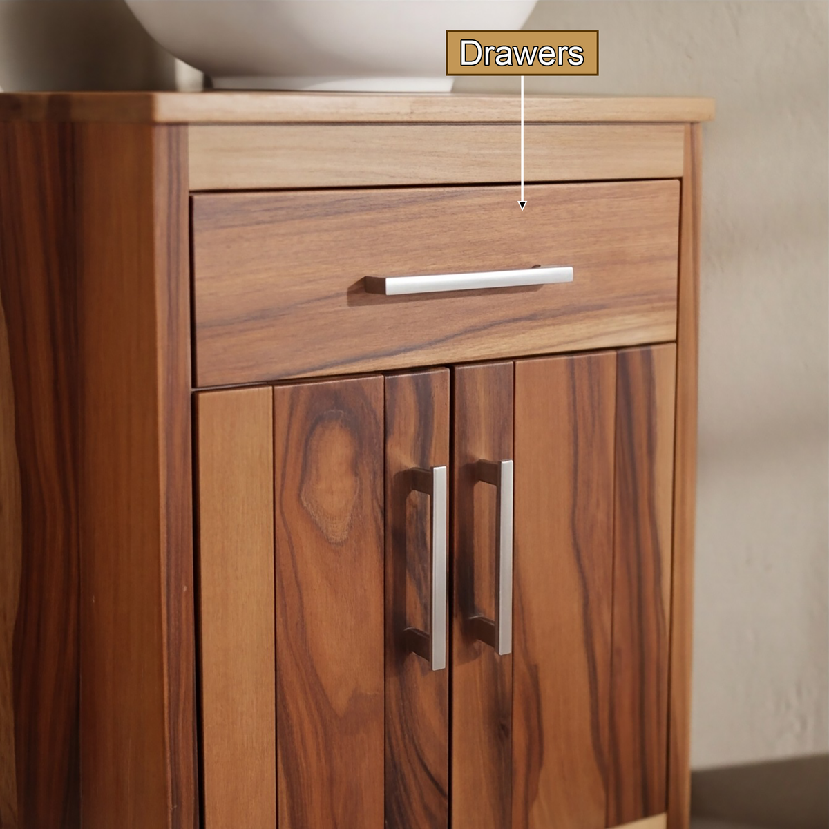 Nora Organic Modern Solid Wood Corner Bathroom Vanity - Timberustic Corner Bathroom Vanity