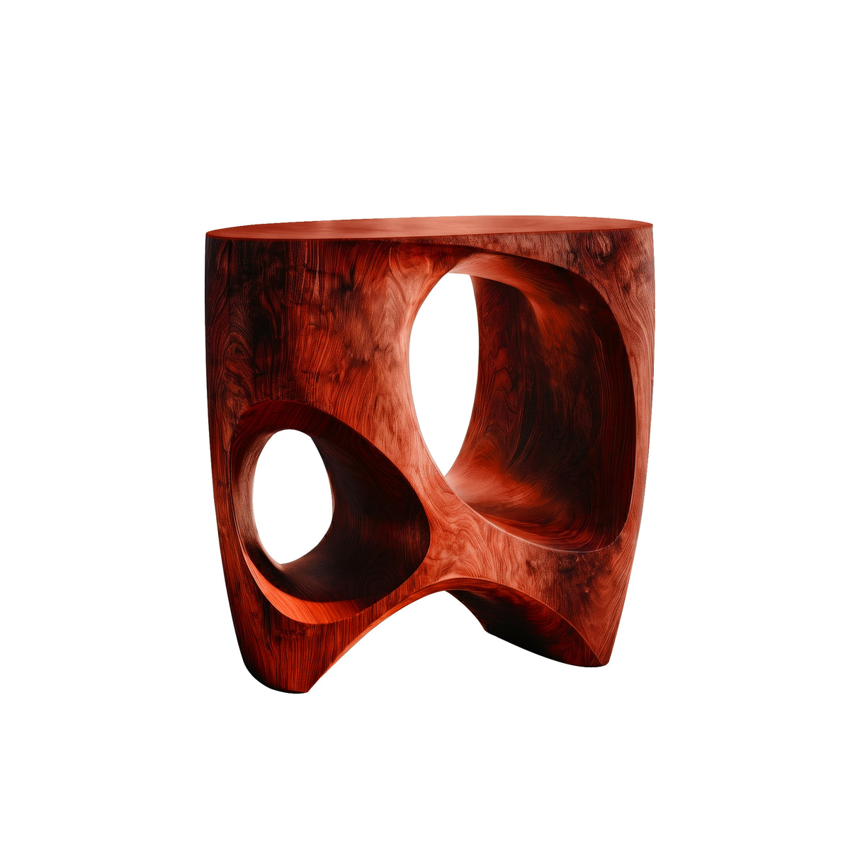 Orivane Sculpted Solid Wood Record Player Stand