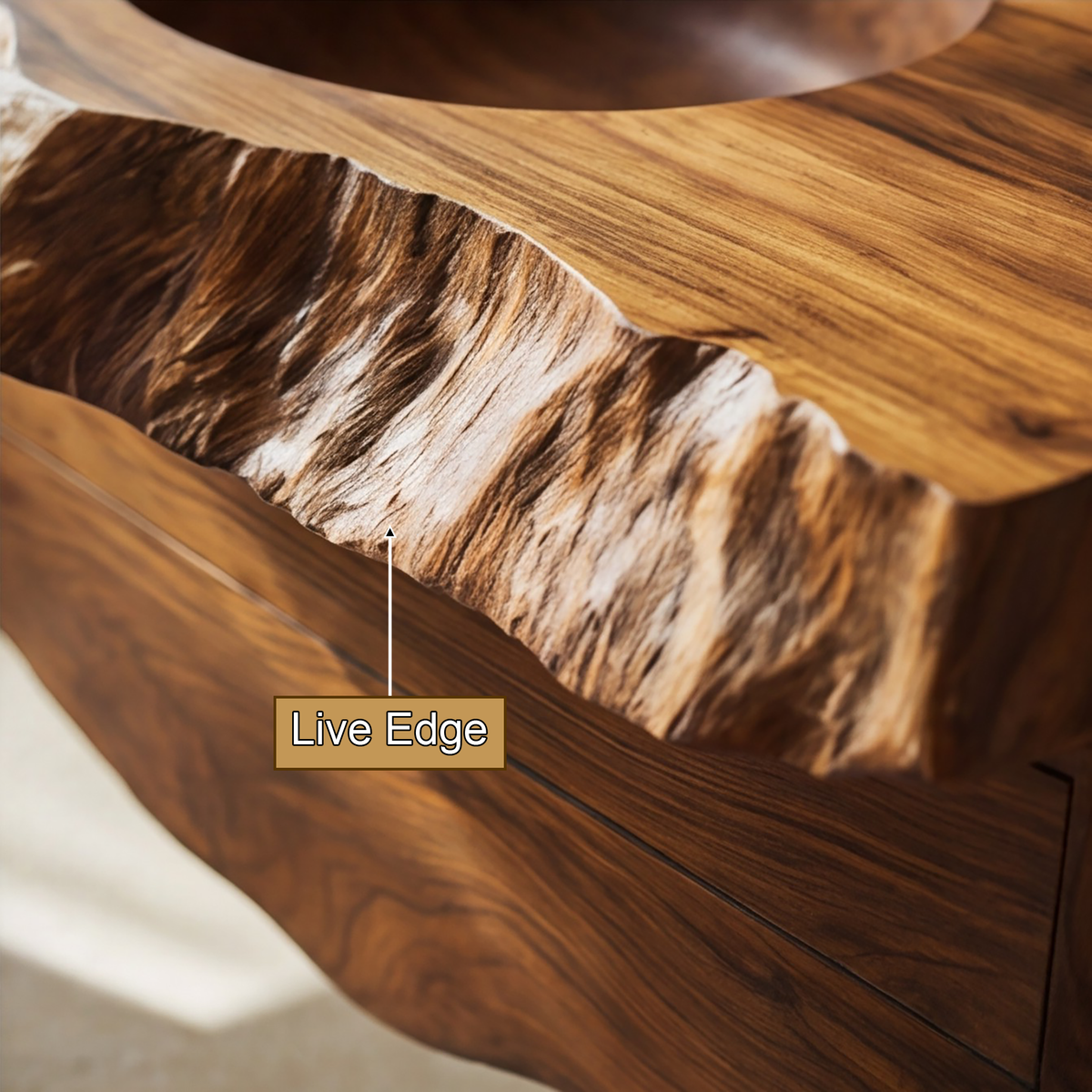 Oriven Sculpted Solid Wood Floating Bathroom Vanity with Drawers - Timberustic Floating Bathroom Vanity With Drawers