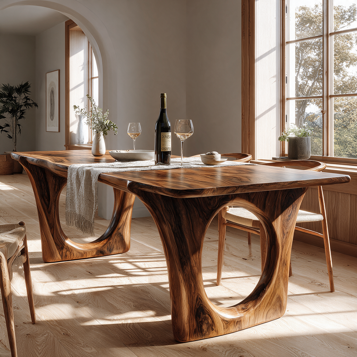 Orlendor Live Edge Solid Wood Dining Table - Timberustic Dining Table