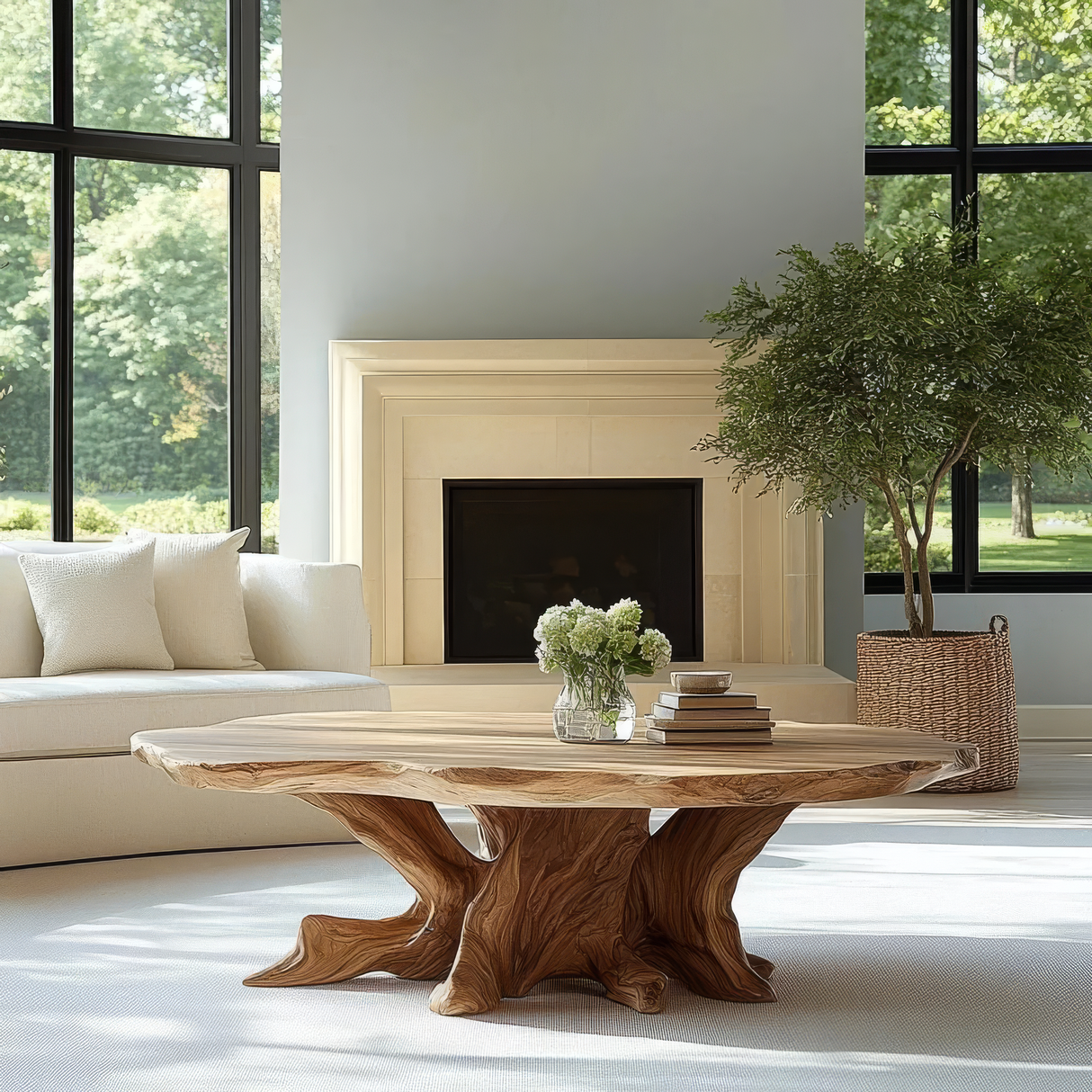 Orynelle Handcrafted Solid Wood Coffee Table