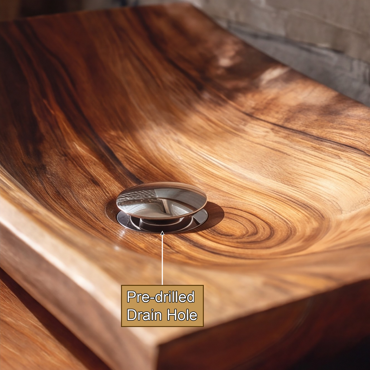 Riverbend Sculpted Solid Wood Vessel Sink - Timberustic Vessel Sinks