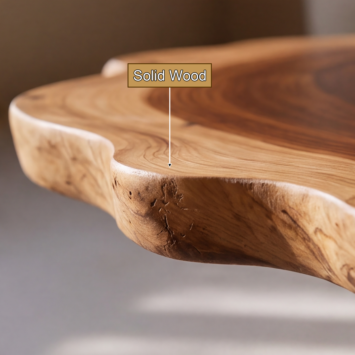 Roothaven Live Edge Solid Wood Coffee Table